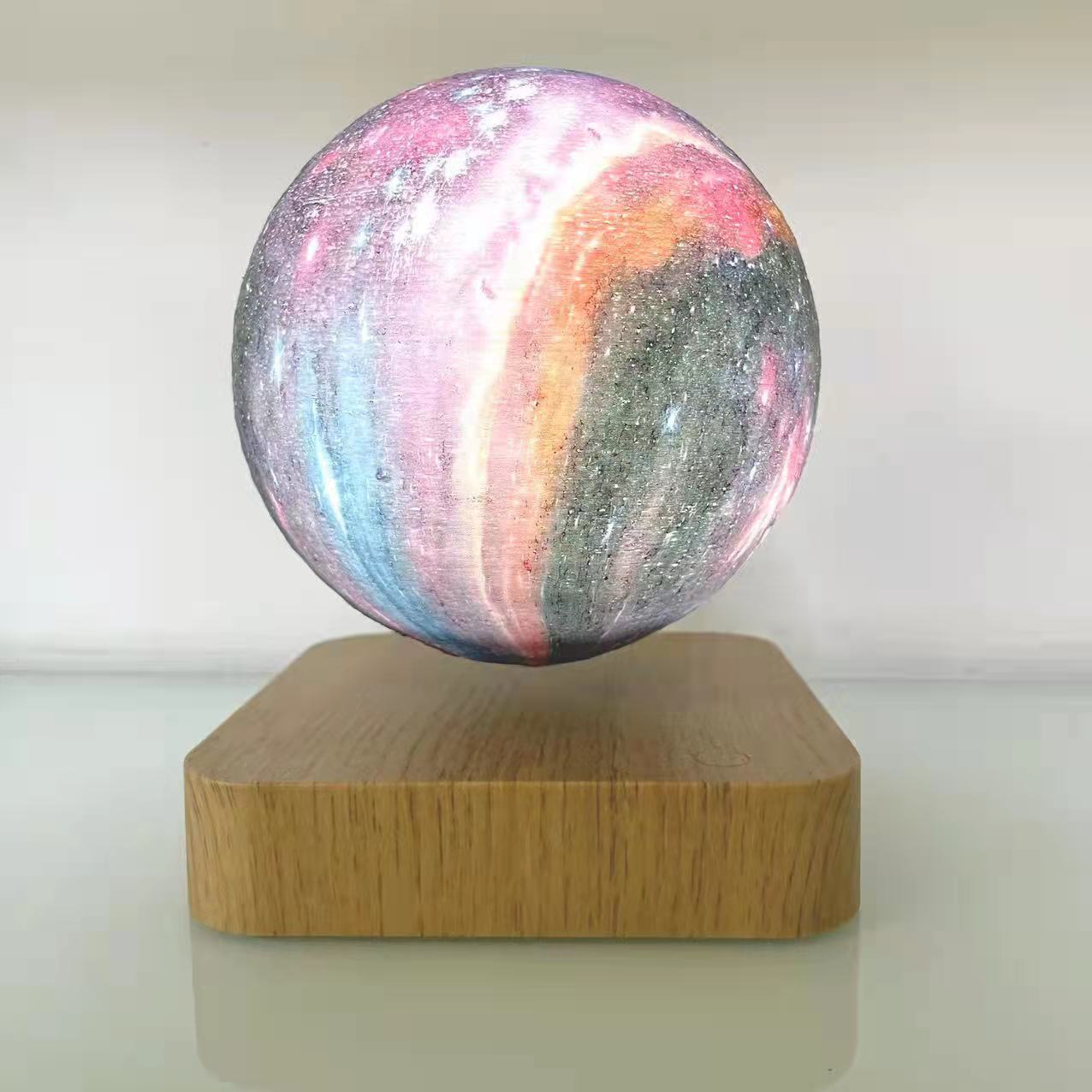 Magnetic Levitation Moon Lamp – 3D Printed, Touch Control, LED Night Light