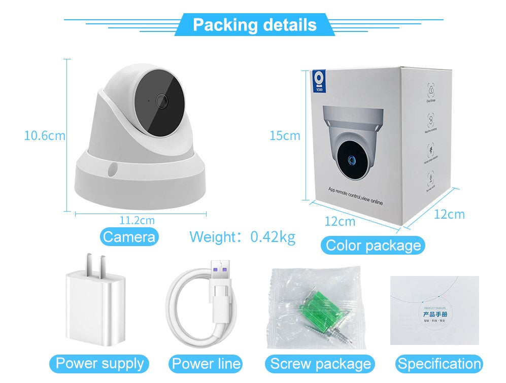 WiFi Baby Monitor & Home Security Camera – 1080P, Night Vision, Two-Way Audio