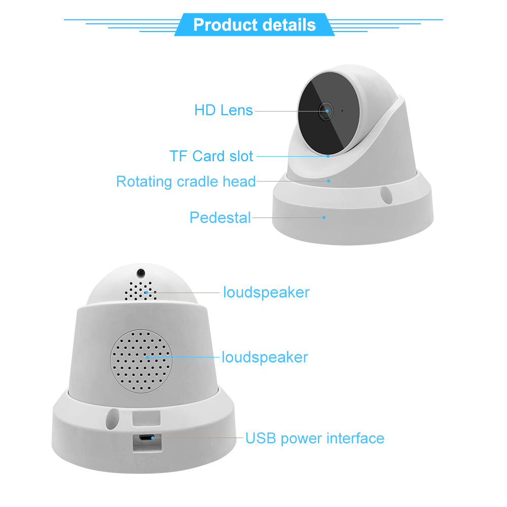 WiFi Baby Monitor & Home Security Camera – 1080P, Night Vision, Two-Way Audio