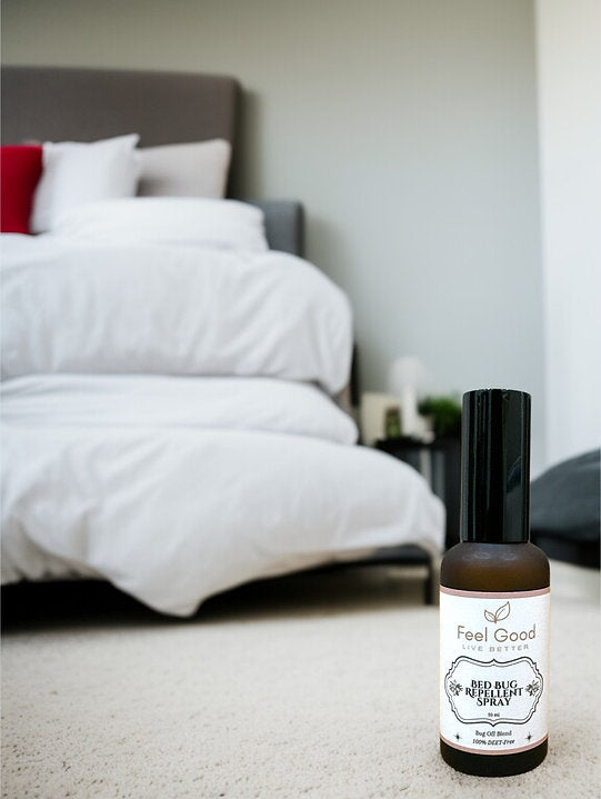 Feel Good Bed Bug Repellent Spray – DEET-Free, 50ml, Travel & Home Safe