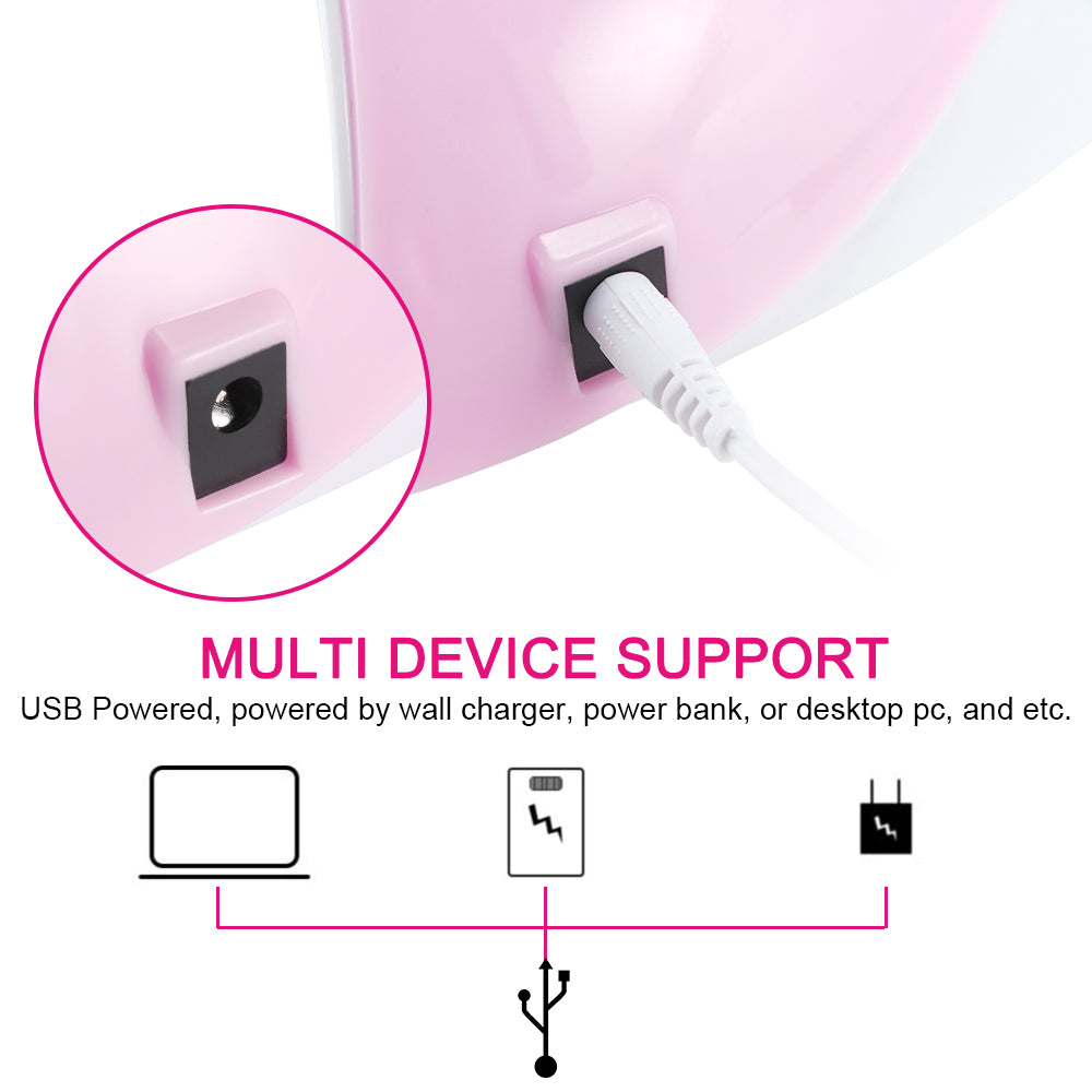 36W LED Nail Polish Dryer Lamp – Infrared Auto-Sensor, 180° Light, 3 Timer Modes