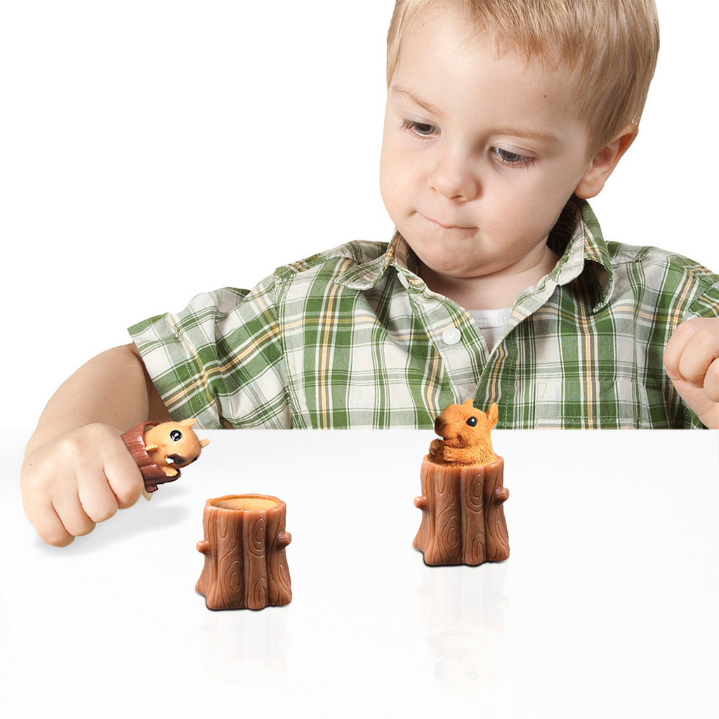 Evil Squirrel Anti-Stress Squishy Toy – Cute Desk Fidget & Pen Holder