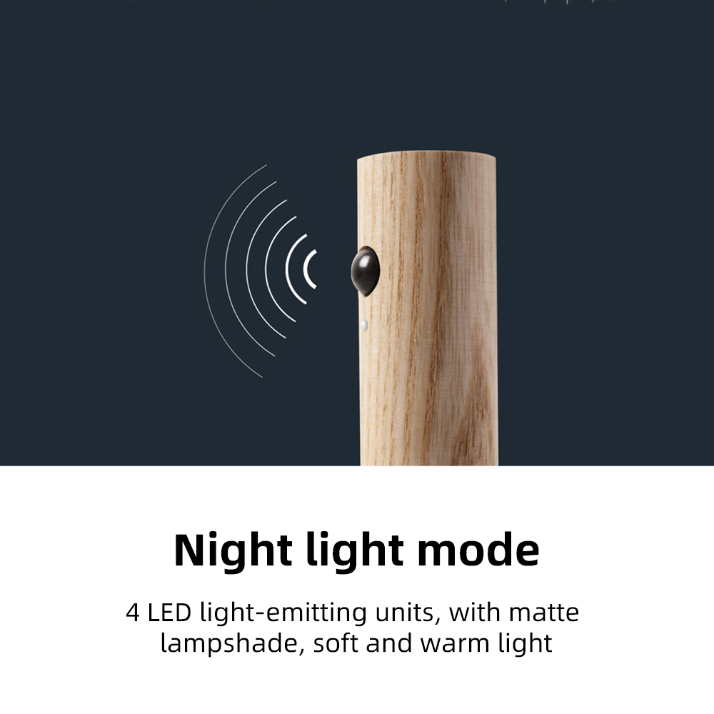 Wireless Motion Sensor Night Light – Rechargeable, Detachable, 6-Hour Battery