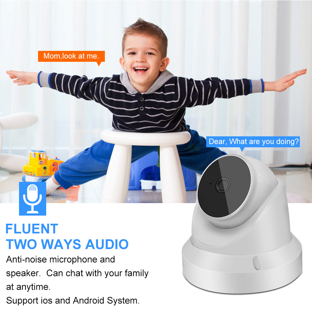 WiFi Baby Monitor & Home Security Camera – 1080P, Night Vision, Two-Way Audio