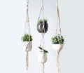 Handcrafted Macrame Plant Hanger – 100% Natural Cotton, 3 Sizes