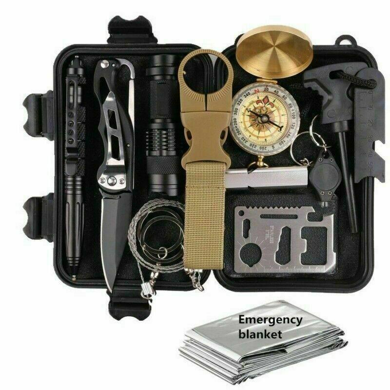 14-in-1 Outdoor Survival Kit – Emergency Gear for Camping, Hiking & Car