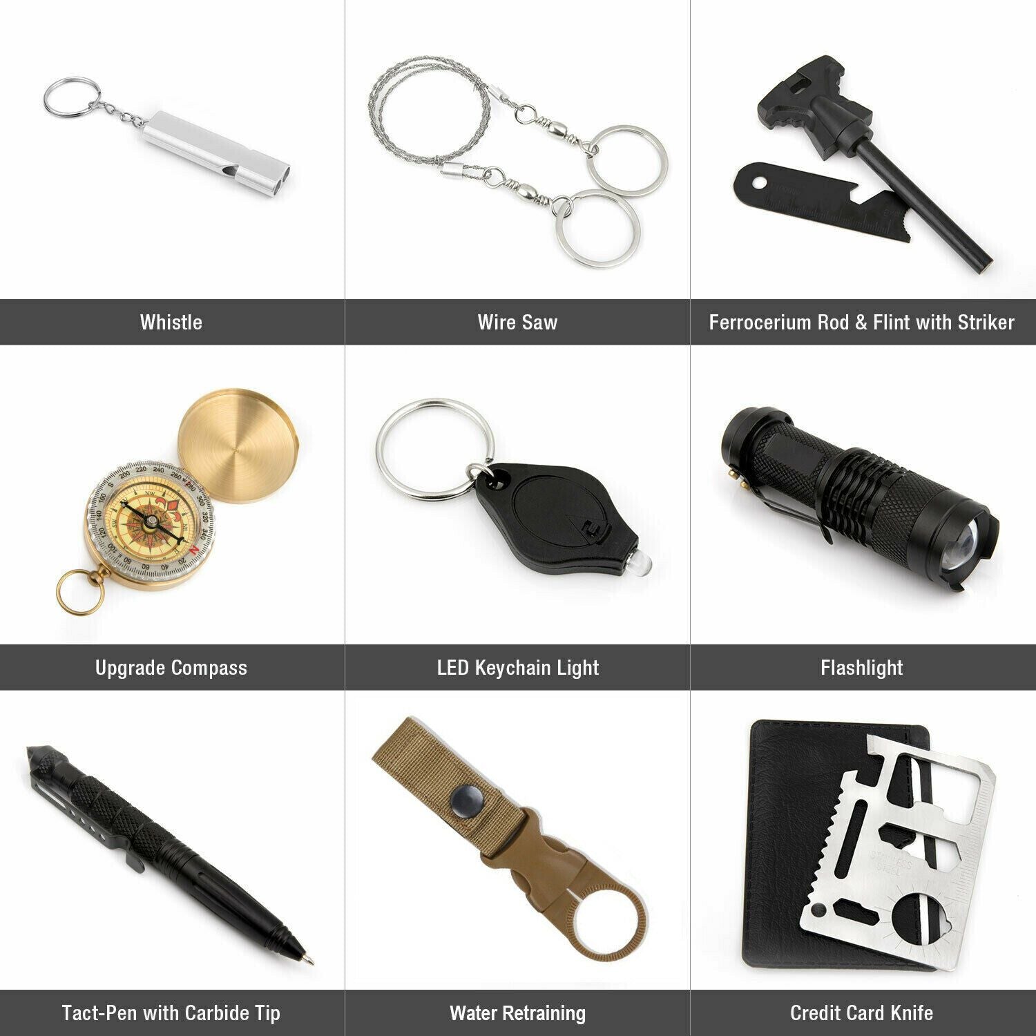 14-in-1 Outdoor Survival Kit – Emergency Gear for Camping, Hiking & Car