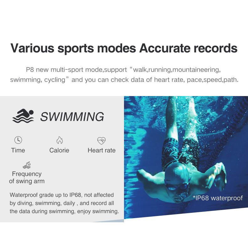 Smart Fit Sporty Fitness Tracker – Waterproof, Multi-Sport, Heart Rate & Sleep Monitor