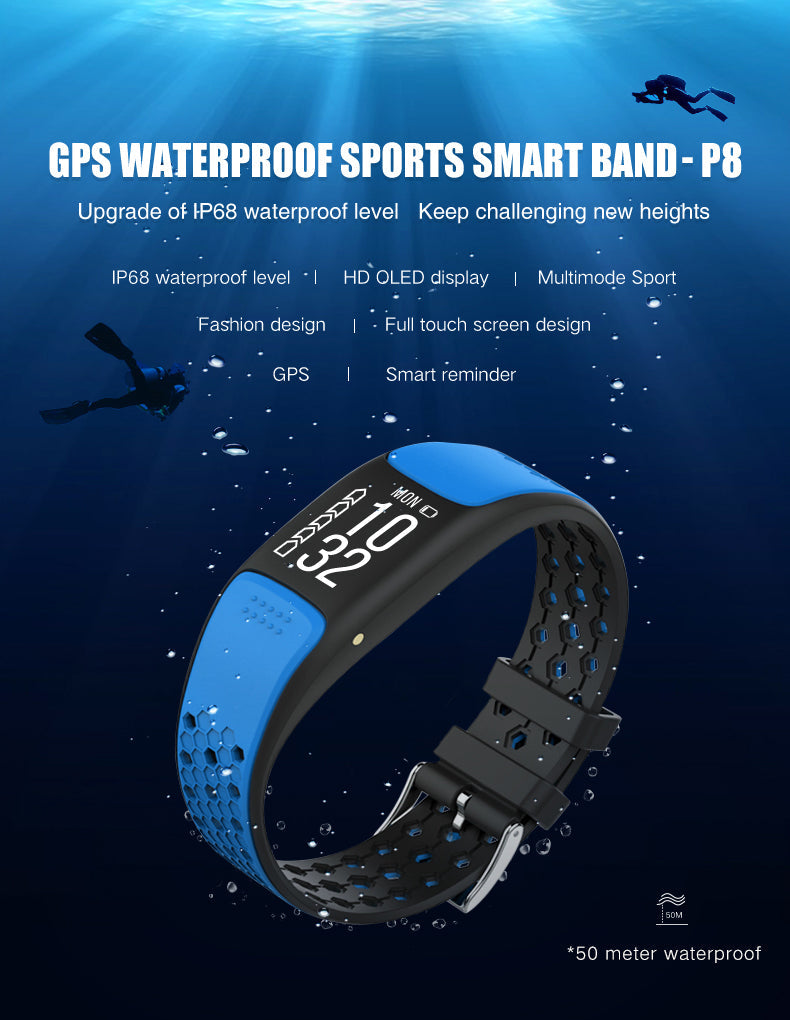 Smart Fit Sporty Fitness Tracker – Waterproof, Multi-Sport, Heart Rate & Sleep Monitor