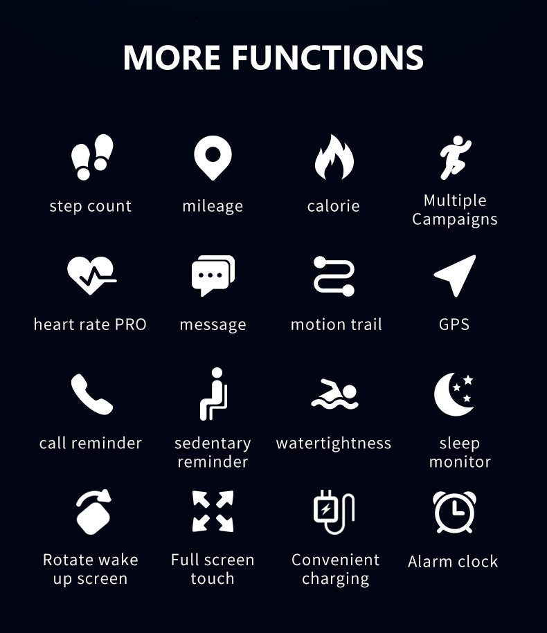 Smart Fit Sporty Fitness Tracker – Waterproof, Multi-Sport, Heart Rate & Sleep Monitor