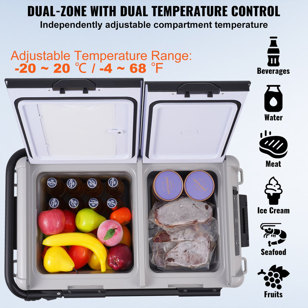 Portable Car Refrigerator – 40L Compressor Fridge for Car, RV, Camping & Home