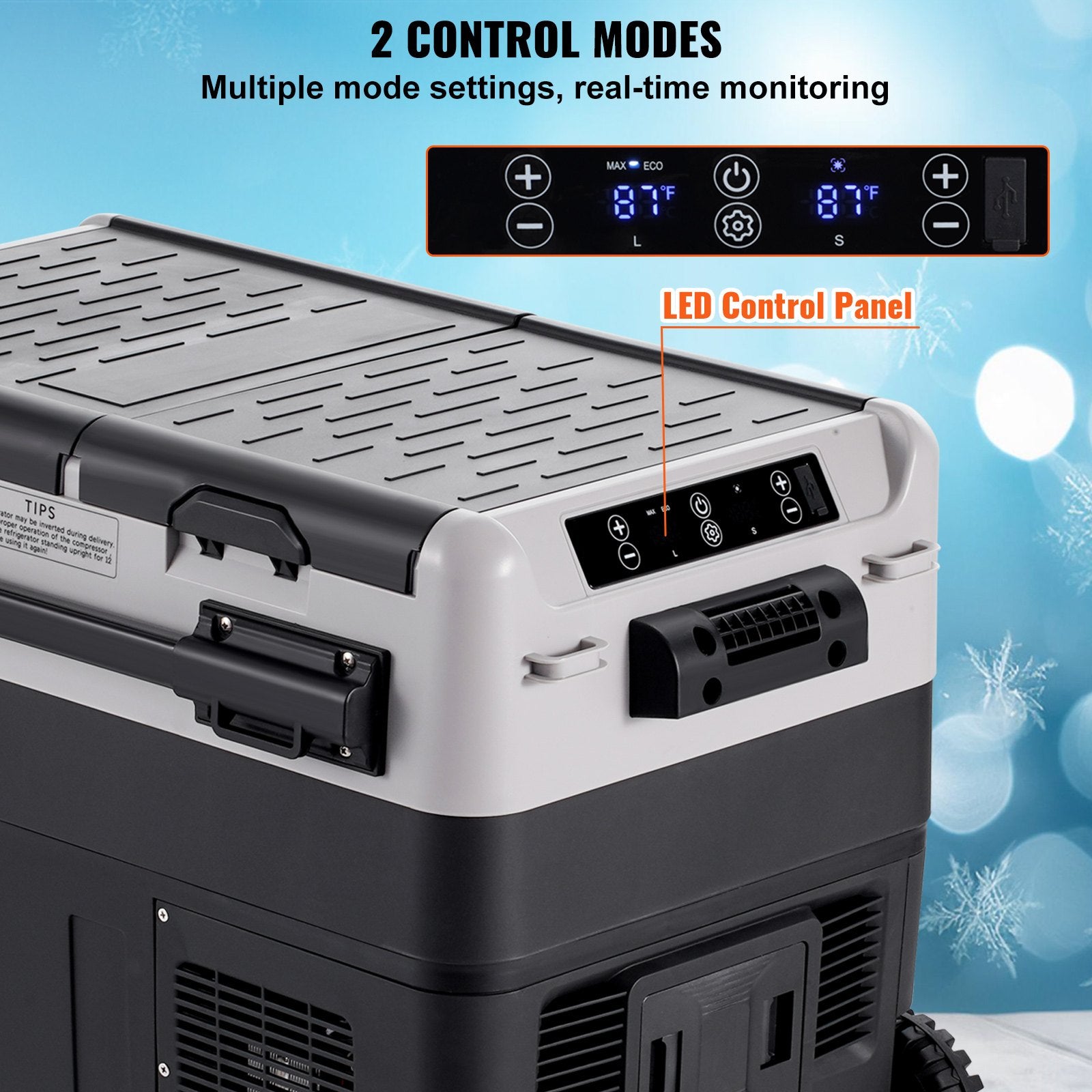 Portable Car Refrigerator – 40L Compressor Fridge for Car, RV, Camping & Home